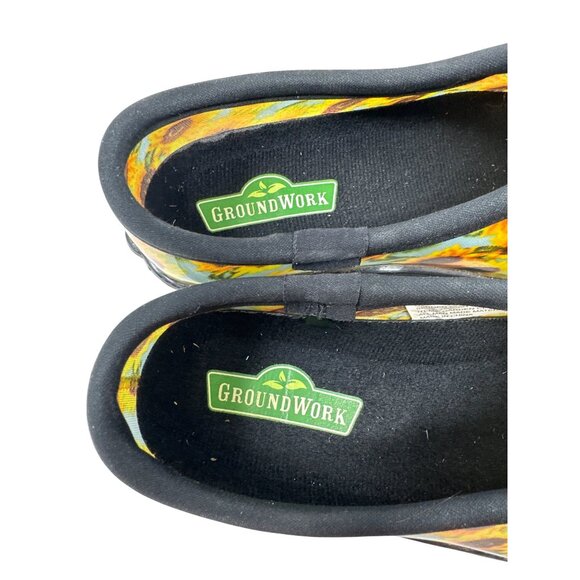 GroundWork Womens Slip-On Waterproof Garden Clogs With Black Soles Size 9M - Picture 6 of 10